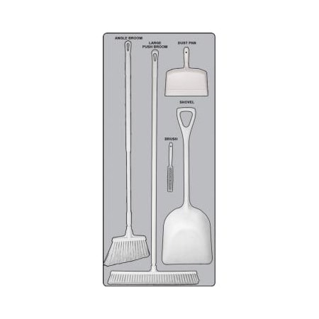 Accuform DRY ZONE STOREBOARDS MAXDUTY PSB612GTWT PSB612GTWT